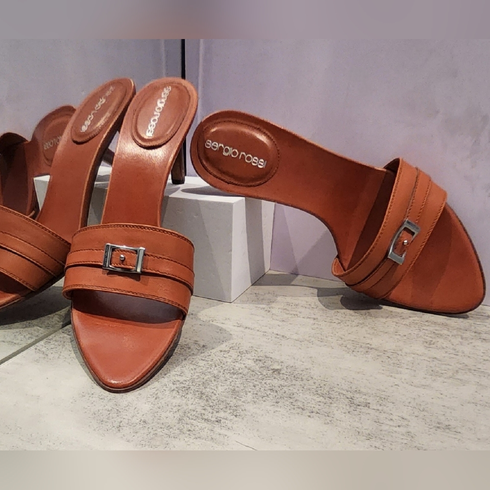 Sold— Sergio Rossi Slide-on Heels
